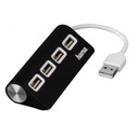 Hama 12177 pasívny USB hub 4x USB 2.0 480 Mbit/s