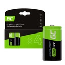 4x batérie Green Cell D HR20 R20 1,2V 8000mAh