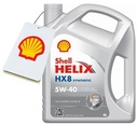 SHELL HELIX HX8 5W40 SYNTETICKÝ ACEA A3/B3 4L