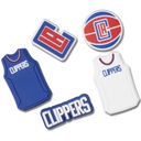 Špendlíky Crocs Jibbitz 5 Pack pre Crocs 10011801 NBA LOS ANGELES CLIPPERS