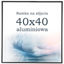 Rám 40x40 hliníkové čierne fotorámiky