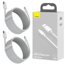 2x BASEUS USB LIGHTNING CABLE pre IPHONE 2.4A 1.5m