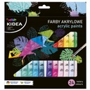 KIDEA AKRYLOVÉ FARBY 24 FARIEB x 6ML