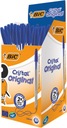 BIC Cristal Original modré guľôčkové pero 50 ks.