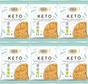 KETO kokosové kešu sušienky 50g FRANK&OLI x6