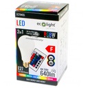 LED žiarovka E27 8W 60W 640Lm RGB + W Biela WW