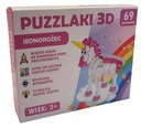 3D penové puzzle UNICORN PUZZLE 69 ks.