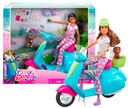 BÁBIKA BARBIE SET BÁBIKA S DOPLNKOM K KOLOBEŽKE DOG HGM55