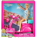 Bábika Barbie s kolobežkou Mattel GBK85 kolobežkou