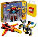 Taška LEGO Creator 31124 SUPER ROBOT TRANSFORMERS 3V1 DRAGON Jet 6+