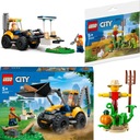 LEGO CITY 60385 SADA RÝPADLA + ZADARMO LEGO CITY 30590 ZÁHRADA NA FARME