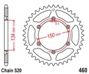 Zadné ozubené koleso Kawasaki KXF KX 125 250 450 F