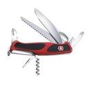 Victorinox Ranger 79 M Grip vreckový nôž 0.9563.MC červeno-čierny