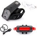 LED BIKE SVETLO SET ZADNÉ PREDNÉ PRE USB VÝKONNÉ