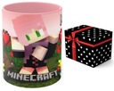 Minecraft hrnček pre dievča s menom 330 ml PINK vo vnútri