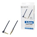 LL MINI JACK KÁBEL 3,5mm KÁBEL 3m ZLATÝ UHOL 90