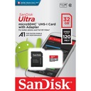 microSDHC 32 GB ULTRA 120 MB/s + ADAP.SD + ANDROID APP