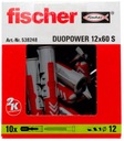 Hmoždinky FISCHER duopower 12x60 S 10 kusov