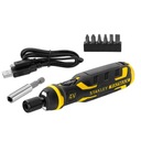 STANLEY FATMAX AKUMULÁTOROVÝ SKRUTKOVAČ 4V USB + BITOV