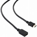 krátky predlžovací kábel HDMI v2.0 0,5m 50cm