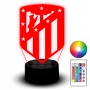 LED NOČNÁ LAMPA FUTBAL ATLETICO MADRID 3D