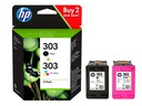 2x HP 303 ENVY FOTOATRAMENT 6220 6230 6232 6234 7130