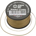 USA NANO ŠNÚR Paracord 16kg 91m 0,75mm COY