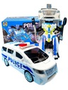 auto ROBOT policajné auto sa zmení na ROBOT transformujúcu LED