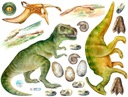 DINOSAURY DINO Nálepky na stenu 170cm GIGA AK116