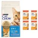 Purina CAT CHOW 3v1 krmivo pre mačky 15kg + ZDARMA