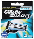 Kazety Gillette pre holiace strojčeky Mach3 (4 ks)