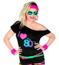 TRIČKO Blúzka I LOVE THE 80's Black I Love Disco Carnival Outfit Prom L/XL