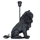 Stolná lampa LION, čierna, výška 41 cm