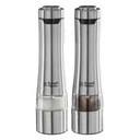 SET 2x RUSSELL HOBBS inox elektrický mlynček na soľ a korenie