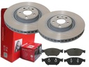 BREMBO PREDNÉ DISKY, DESTIČKY, AUDI A6 C7 A7 4G 356MM