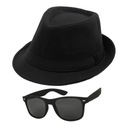 Blues Brothers Set okuliare Trilby Hat Nerd