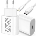 RÝCHLA NABÍJAČKA PRE IPHONE CUB 25W + 1M KÁBEL / USB-C - OSVETLENIE IPHONE