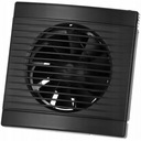 STROPNÝ NÁSTENNÝ VENTILÁTOR S ČASOVÝM SPÍNAČOM, BLACK Fi 125