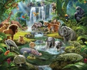 fototapeta pre deti 3D JUNGLE jungle tapeta 235x305cm slon