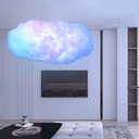 XXL 100cm dizajnová závesná lampa Cloud, biela