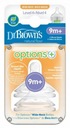 Dr Brown's Options+ Cumlík pre široké fľaše 9m+ 2 ks