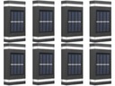 8x Kinkiet Solarny Tarasowy LED Czujnik Dzień/Noc