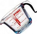 DŽVIČKA S ODMEROU PYREX 0,25L SKLENENÁ SKLENENÁ ODMERKA