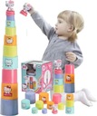 PYRAMID TOWER 58 CM MOLDS POHÁR S ČÍSLAMI HELLO KITTY LEARNING POČÍTANIE