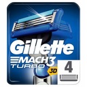 GILLETTE MACH 3 TURBO BLADES 4 ks 100% ORIGINÁL