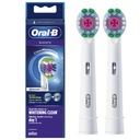 2X 100% ORIGINÁL ORAL-B 3D BIELY HROT