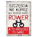 Plechový plagát s nápisom pre cyklistu BIKE