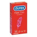 Durex Feel Thin Classic super tenké latexové kondómy 12 ks.