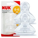 NUK FIRST CHOICE SIL 0-6 M FĽAŠA cumlík, 2 ks.