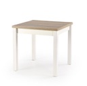 Rozťahovací stôl GRACJAN 80-160, biely dub sonoma